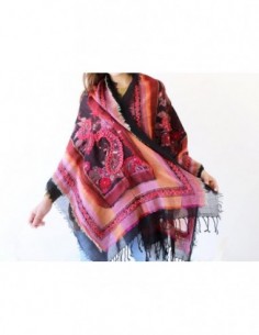PASHMINA FLOREADA BORDADA...