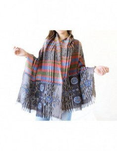 PASHMINA BORDADA CANUTILLOS...