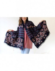 PASHMINA BORDADA ESPIGADA...