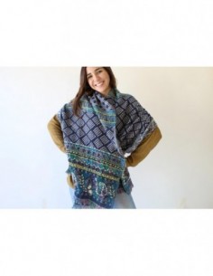 PASHMINA PURA LANA DAMERO...