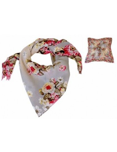 PANOLETA FLOREADA ITALIANA 90X90