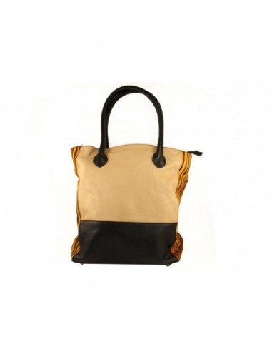 CARTERA TRES COLORES CUERO