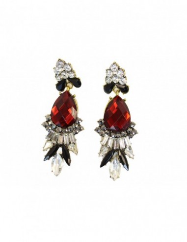 PENDIENTES OVALO BAGUETTE