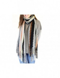 PASHMINA RAYADA CON LUREX