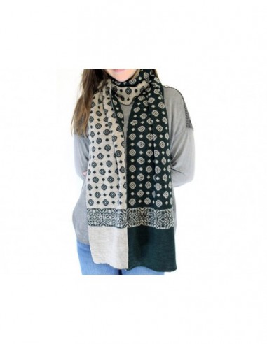 BUFANDA TEJIDA ITALIANA REVERSIBLES