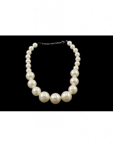 JUEGO COLLAR Y PAR DE AROS PERLAS