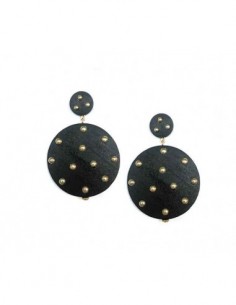 PAR DE AROS REDONDOS MADERA...