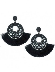 PAR DE AROS CIRCULO MADERA...