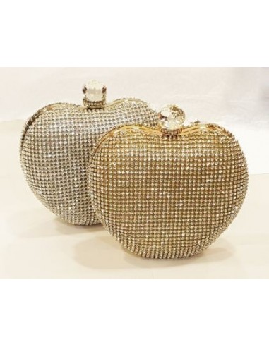 CLUCTH CORAZON METAL CON STRASS