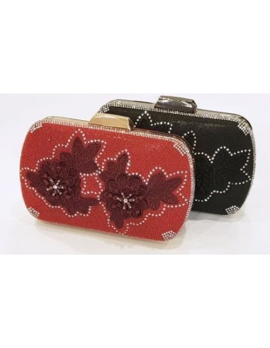 CLUTCH TERCIOPELO CON APLICACIÓN