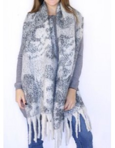 PASHMINA ESFUMADA CON FLECOS