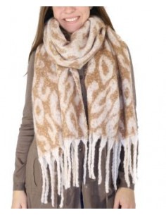 PASHMINA ATIGRADA CON FLECOS