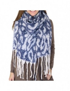 PASHMINA ATIGRADA CON FLECOS
