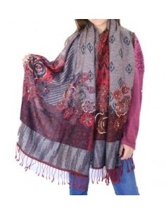 PASHMINA PURA LANA BORDADA...