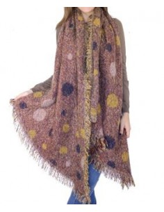 PASHMINA A LUNARES CON FLECOS