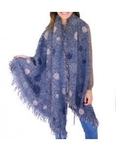 PASHMINA A LUNARES CON FLECOS