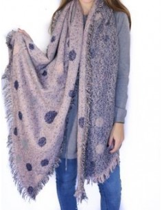 PASHMINA A LUNARES CON FLECOS