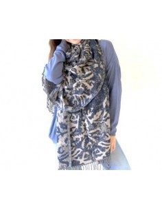 PASHMINA ESFUMADA CON FLECOS