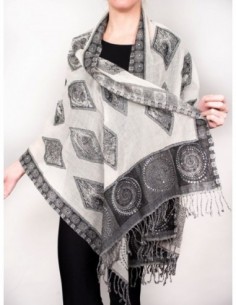 PASHMINA PURA LANA ROMBOS...