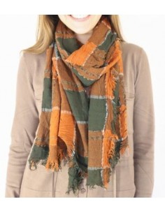 PASHMINA ITALIANA A CUADROS