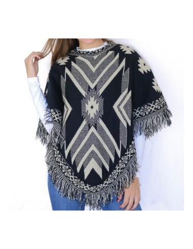 PONCHO INCAICO CON FLECOS