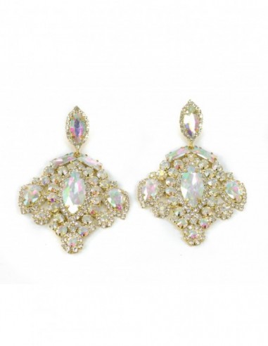 PENDIENTES OVALOS CON STRASS