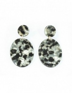 PAR DE AROS OVALOS ATIGRADOS