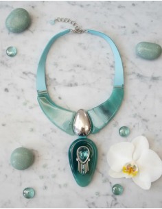 Collar Corto Turquesa...