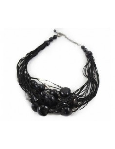 COLLAR CON CUENTAS NEGRAS