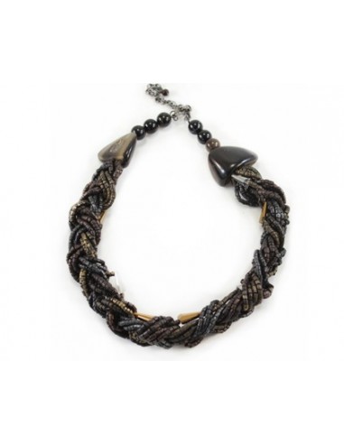 COLLAR CORTO CANUTILLOS TORSADO...