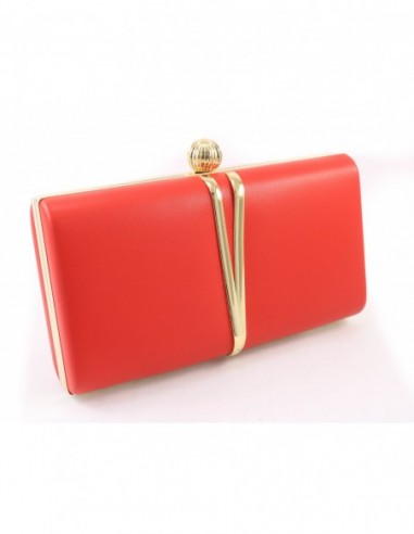 CLUTCH RECTANGULAR HERRAJES DORADO