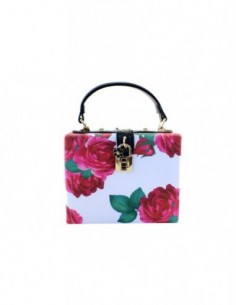 CLUTCH FLOREADO CON CANDADO