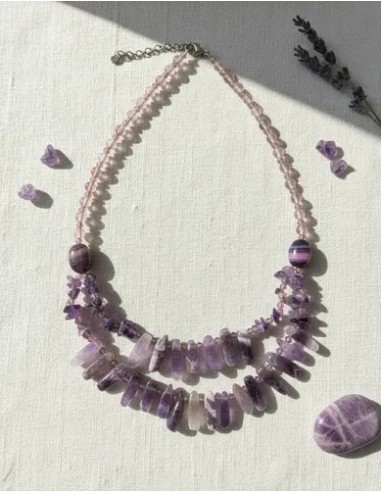 Collar De Piedras Diferente Tamaño...
