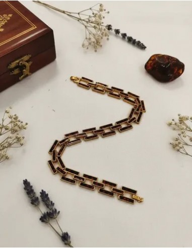 Pulsera Metalica Eslabon Marron...