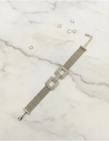 Pulsera Larga De Bolitas De Cuadrados...