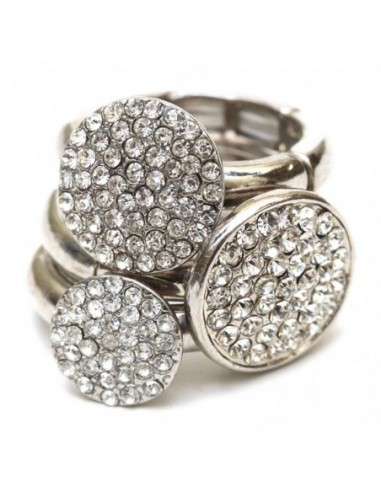 JUEGO DE 3 ANILLOS EXTENSIBLE CON STRASS