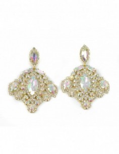 PAR DE AROS CON STRASS