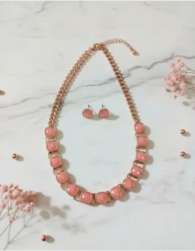 Conjunto Collar Aros Con Cristales...