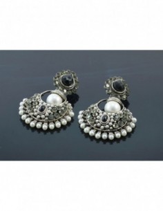 PAR DE AROS PERLITAS CON...