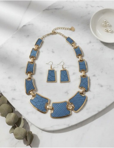 Conjunto Collar Aros Con Eslabones...