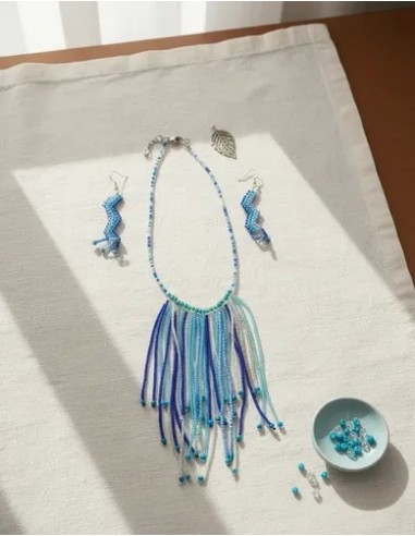 Conjunto Collar Aros Corto De...