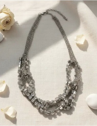 Collar Metal Con Cristales...