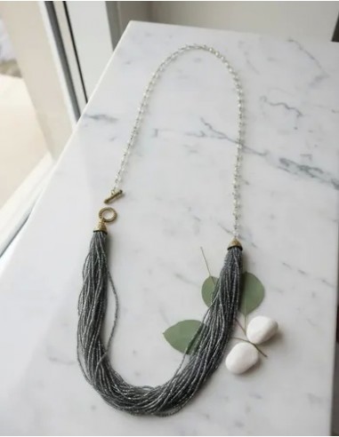 Collar Largo Con Simil Perlas Y...