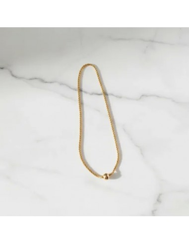 Collar Metal Corto C/ Dije Circular Y...