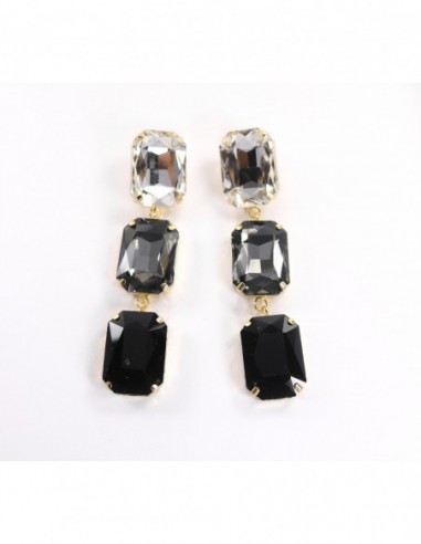 PENDIENTES RECTANGULOS CRISTAL