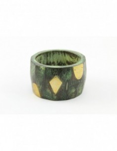 PULSERA MADERA APLIQUES...