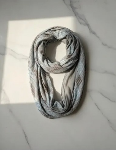 Bufanda Con Rayas Infinita Unisex...