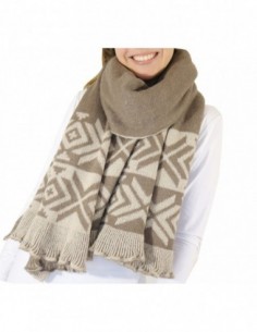 PASHMINA TEJIDA REVERSIBLE