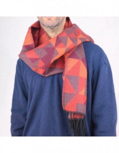 BUFANDA FRANCESA CON FLECOS