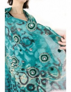 PASHMINA ATIGRADA BORDADA